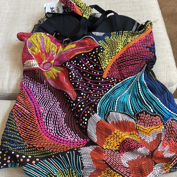 La Blanca Women's Standard One Shoulder Key Tankini Swimsuit Top Sunlit Soiree - Picture 8 of 8